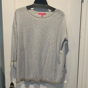 Lilly Pulitzer grey sweater